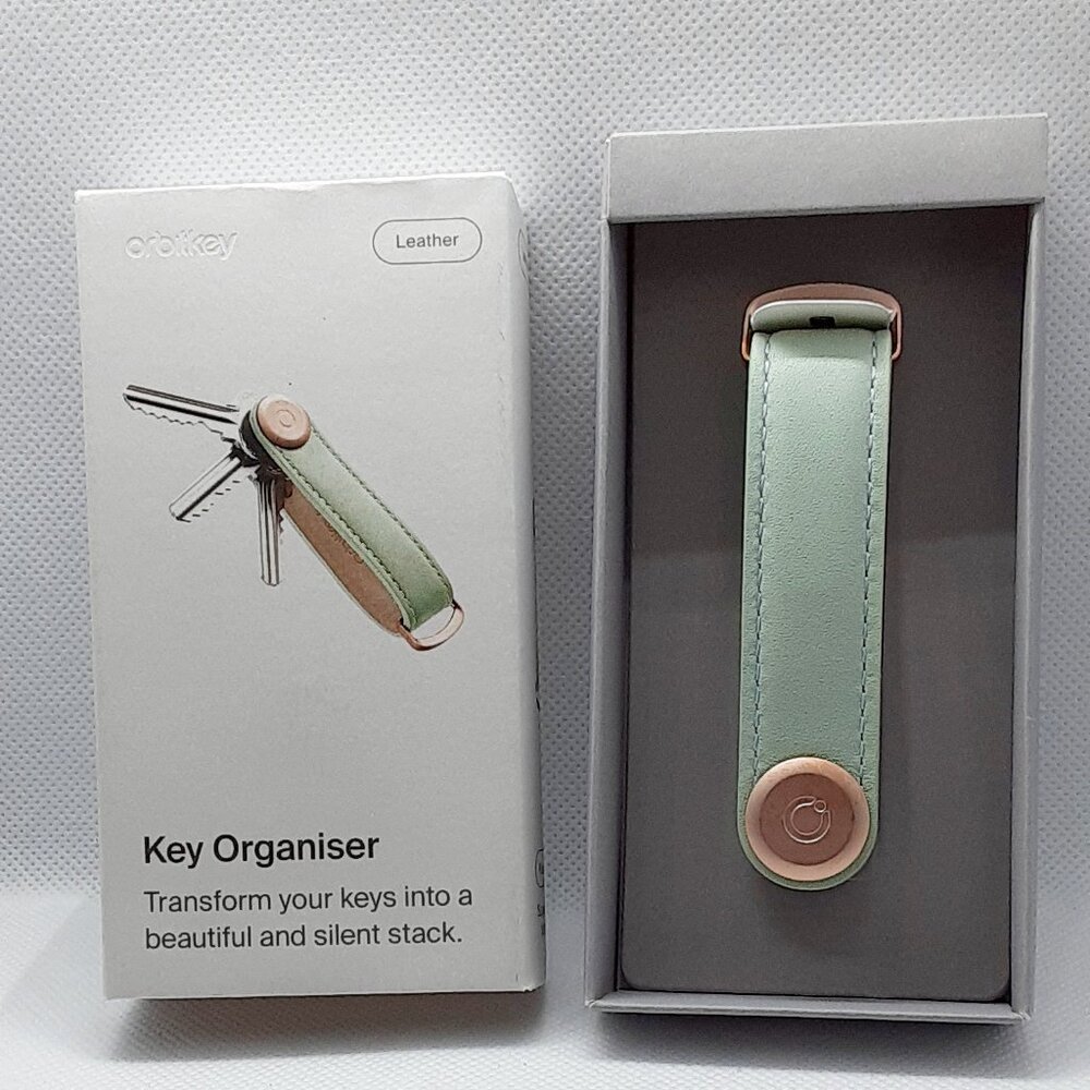 HOST PICK!!  New Orbitkey Mint green leather key holder